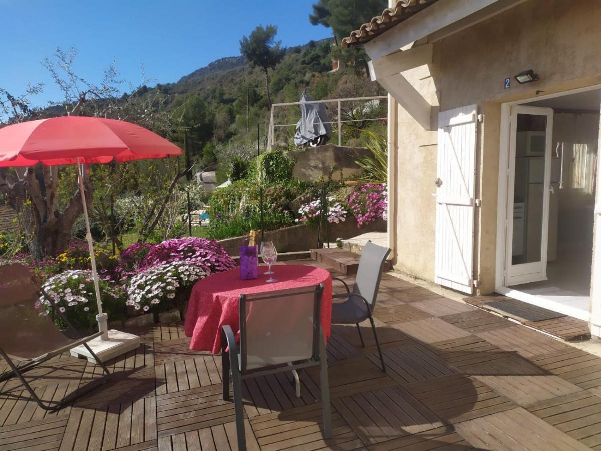 Studio le romantique à 20 kms de Nice Bendéjun Esterno foto